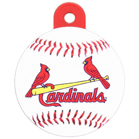 St. Louis Cardinals Round Baseball Dog ID Tag – Athletic Pets