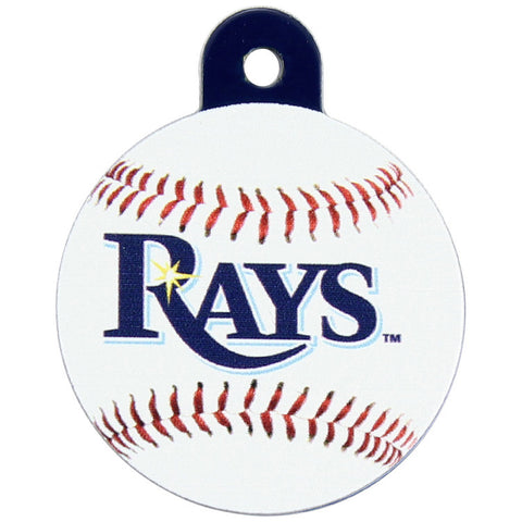 Tampa Bay Rays Round Baseball Dog ID Tag