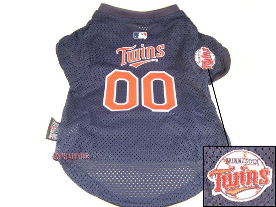 minnesota twins gear Doggienation 3096223 Minnesota Twins Dog Jersey, Large